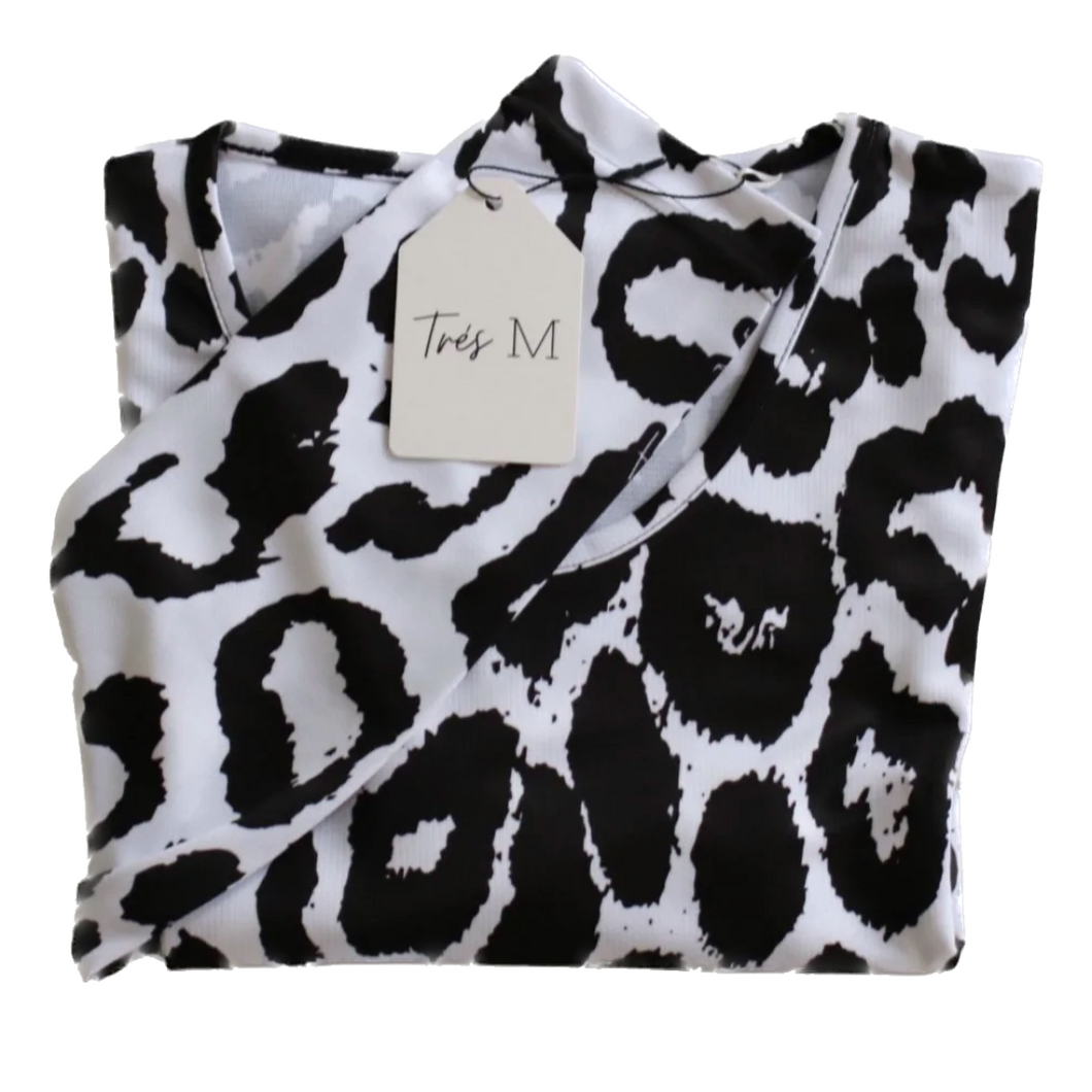 Snow Leopard long sleeve top - Ladies