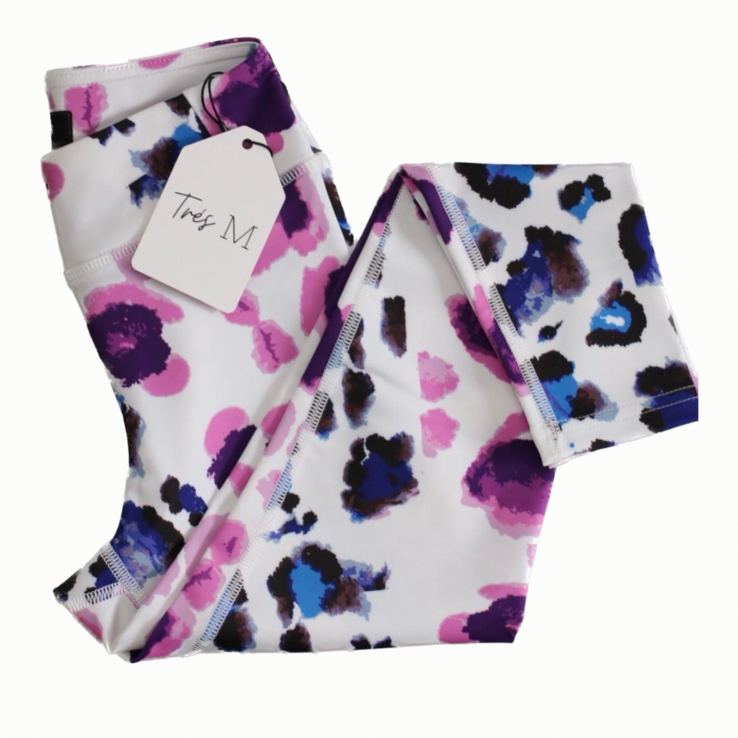 Watercolour Wild leggings - Girls