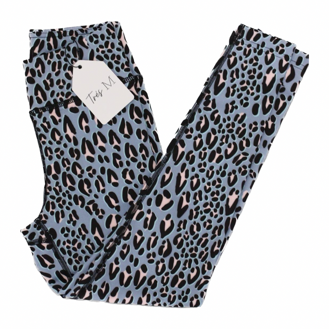 Mint Cheetah leggings - Girls